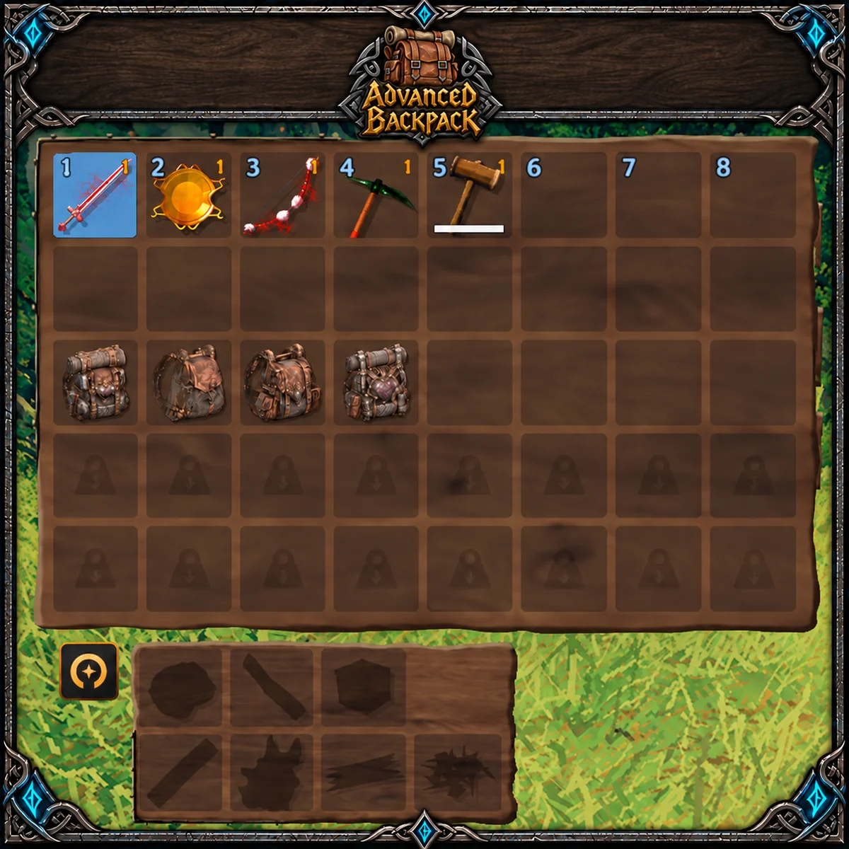 Advanced Backpack inventory
